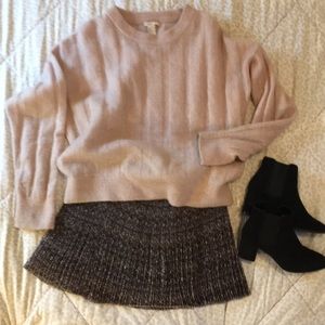 Floral-print pleated mini skirt. Wore it once.